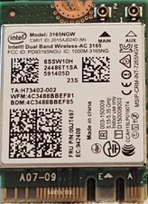 New Lenovo OEM 8SSW10H Intel Dual Band Wireless-AC 3165 3165NGW BT NGFF 00JT497 picture