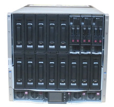 HP Blade System BL C7000 G3 Blade Chassis 3x BL460C Gen8 6x E5-2650v2 384GB RAM picture