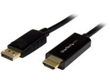 StarTech.com DP2HDMM2MB DisplayPort to HDMI converter cable - 6.5 ft (2m) - DP t picture