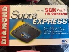 NEW Sealed Diamond SupraExpress 56K Mac External Modem Vintage NOS V.90 T5 picture