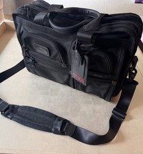 TUMI Alpha T-Pass 26141DH Laptop Bag Expandable Briefcase with Tumi Luggage Tag picture