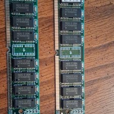 Lot of 2 16MB 72-Pin DIMM RAM Modules PC-66 MT4C4007J-6 Total 32MB picture