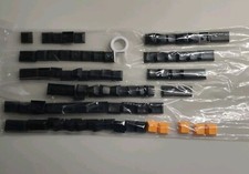 Keycap Only DSA Profile Blank 61 64 68 Ansi Keyset Thick PBT set, Black Orange picture