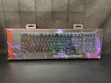 Lvlup Pro Gaming Keyboard w/ Multicolor LED Keys Factory SEALED #LU734 NEW picture