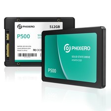 PHIXERO SATA SSD 512GB 3D NAND SATA Ⅲ 2.5 Inch Internal Solid State Drive picture
