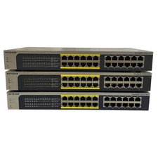 Lot of 3 | Netgear JGS524PE ProSAFE Plus 24-Port Gigabit Ethernet Switch picture