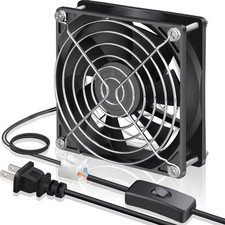 GDSTIME 92mm EC Axial Fan AC 110V 120V Dual Ball Bearing 92x25mm, 92x92x25mm picture