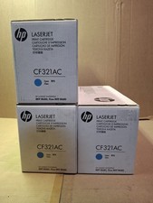 LOT OF 3 Genuine HP CF 321 AC Toner Cartridge BRAND NEW picture