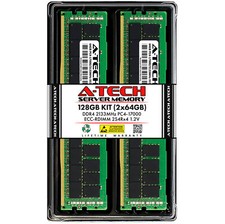 A-Tech 128GB 2x 64GB 2S4Rx4 PC4-17000R RDIMM DDR4 2133 ECC REG Server Memory RAM picture