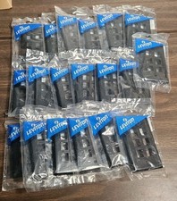 Lot Of 19 Leviton Standard Size 6-Port Wallplate, Black 078477794814  New  picture