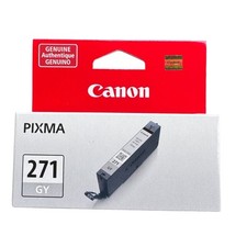 Genuine Canon CLI-271 GY Gray Standard-Yield Ink Cartridge For Pixma 6.5ml - New picture
