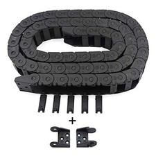 R18 Internal Size 10X20mm 1Meter Length Black Plastic Flexible Drag Chain Cable picture