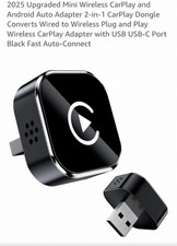 2025 Upgraded Mini Wireless CarPlay & Android Auto Adapter, 2-in-1 CarPlay  picture