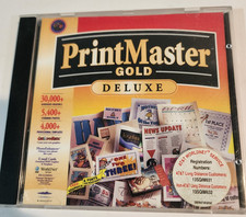 PrintMaster Gold Deluxe v4.0 CD-ROM (1997) Mindscape Windows 95 3.1 Vintage picture