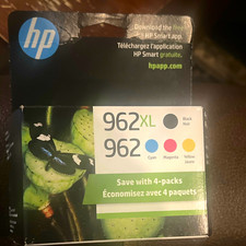 HP Genuine 962XL/962 Inkjet Ink Cartridges 4-Pack CMYK Black Cyan Magenta picture