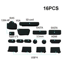 16PCS Silicone USB Dust Plug Set Laptop Computer Port Protector Anti Dust picture