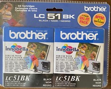 Brother LC51 Black Ink Cartridges, 2 Pack LC51BK2PKS  (10/2009) picture