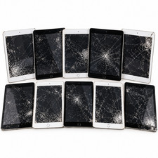 Lot of 10 Apple iPad 6th Generation Gen Cellular A1954 Unlocked Cracked Screens picture