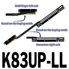 ADT-Link 30CM PCIe 5.0 X8 to X16 Ext Cable w/ Buckle Dual Reverse Side-Bend picture