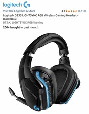 Logitech G935 Headband Gaming Headset - Black/Blue picture