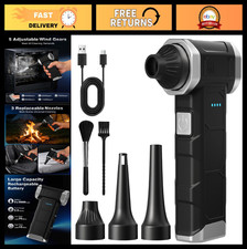 High-Speed Electric Air Duster, 110000 RPM, 3 Nozzles, 5 Speed Modes, Rechargeab picture