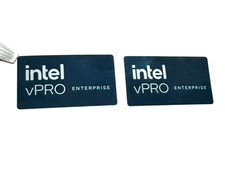 2Pcs Intel vPro Enterprise Sticker Label  Decal 28mm x 15mm picture
