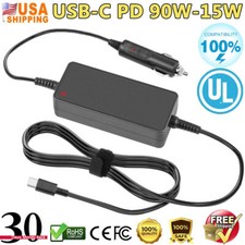 PD 90W 65W 45W 30W Type-C USB C Vehicle Car Charger Adapter for MacBook Lenovo picture