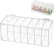 Acrylic Transparent Adjustable Label Dispenser 7-Slot picture