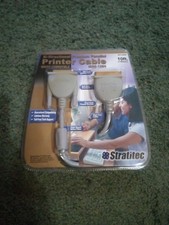Stratitec Bi-directional Printer Cable IBM/PC Compatible Perfect Unused 10ft Htf picture