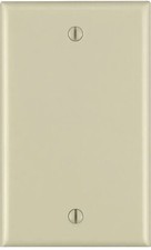 Pack Of 29-Leviton R51-86014-1 Ivory 1-Gang Blank Wall Plate 4-1/2 Hx2-3/4 W in picture
