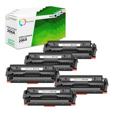 5PK TCT Premium 206A BCYM for Compatible HP LaserJet M255dw Toner Cartridge picture