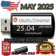 Ubuntu Cinnamon 25.04 Bootable Live/Installer USB – Latest OS Release May 2025 picture