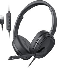 Headset with Mic, Computer Headset with Microphone, USB Headset with Microphone, picture