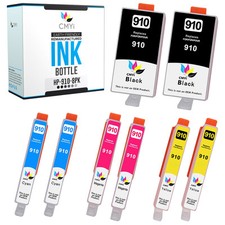8PK Compatible HP 910 Printer Cartridges for HP OfficeJet 8012e 8015 8018 8022e picture