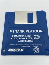 1990 M1 TANK PLATOON Amiga A500 Et C.. VTG PC Game Floppy Dis Untested  picture