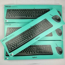 4-pack Logitech MK120 (920-002565) Wired Keyboard and Mouse Combos Black picture
