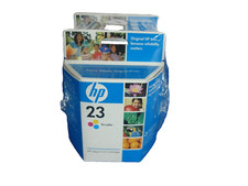 Case Lot of 24 Genuine OEM HP 23 Sealed Tri-Color Ink Cartridges C1823D picture