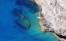 Landscape nature coast navagio beach greece cliff water Custom Gaming Mat Desk picture