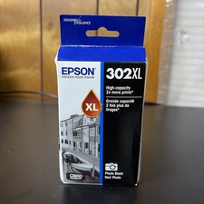 Epson 302XL Photo Black High-Yield Ink Cartridge T302XL120-S, Exp 03/2028 picture