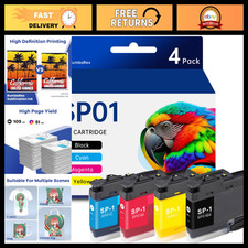 Sublimation Ink Cartridge Set 4-Pack - Black, Cyan, Magenta, Yellow for Printing picture