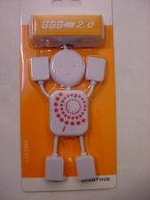 NEW - USB 2.0 4 PORT HUB LITTLE MAN - GREAT PRESENT  picture
