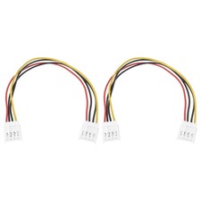 2 Pcs 20cm Floppy Disk Drive Power Cable 4-Pin to 4-Pin Power Cable Adapter for picture
