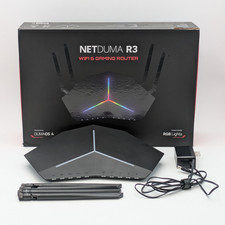 Netduma R3 Wi-Fi 6 Gaming Router Dual Band | Black | Powered by Dumaos 4 picture