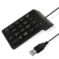 Ultra-Slim Wired Numeric Keypad - Portable 10-Key USB Number Pad for Laptop & PC picture