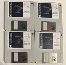 Vintage Apple Macintosh Classic Plus Game Pack Test Drive II:The duel Ford SimII picture