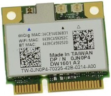 Dell Wireless DW1601 QCA9005 0JN0P4 WiGig 802.11AD 7Gbps Half Mini Wireless Card picture