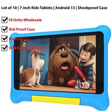 Android 13 for kids Tablet 5GB RAM 32GB ROM WIFI IPS LCD HD 10 Units Wholesale picture