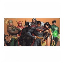 DC Comics Team Art Aquaman Flash Batman Superman Mouse Pad Desk Mats picture