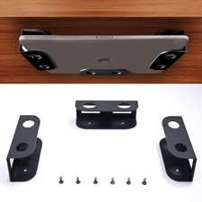 Under Desk Laptop Mount Metal Storage Holder for Devices Up to 1.37 Inch Thick picture