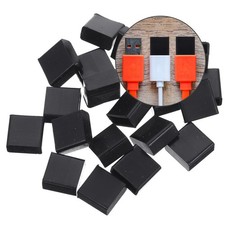 20Pcs Black Silicone USB Male Proof Plug Dust Cover Durable Protection Caps picture